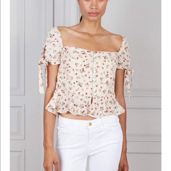 NWT $118 Senlis Renee Button Up Short Sleeve Top - Picture 2 of 9